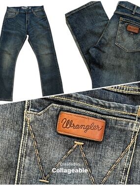 Wrangler Retro Slim Boot Cut Jeans 34x32 Western